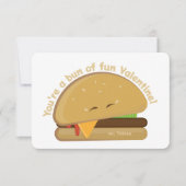 Happy Cheeseburger Kind Valentijnsdag Kaart (Voorkant)