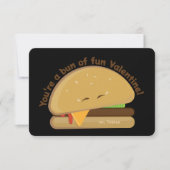 Happy Cheeseburger Kind Valentijnsdag Kaart (Voorkant)