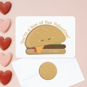 Happy Cheeseburger Kind Valentijnsdag Kaart