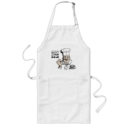 Happy Chef Apron Lang Schort (Voorkant)