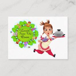 Happy Chef-Cateraar-Mom-van uw keuken Kaart Contactkaartje