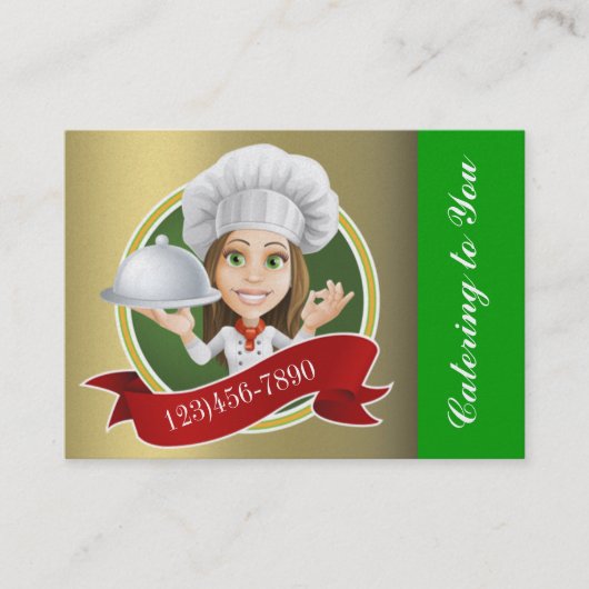 Happy Chef / Caterer / Bakery - SRF Visitekaartje (Voorkant)