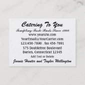 Happy Chef / Caterer / Bakery - SRF Visitekaartje (Achterkant)