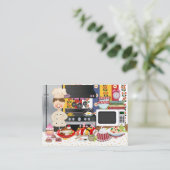 Happy Chef / Caterer - SRF Visitekaartje (Staand voorkant)