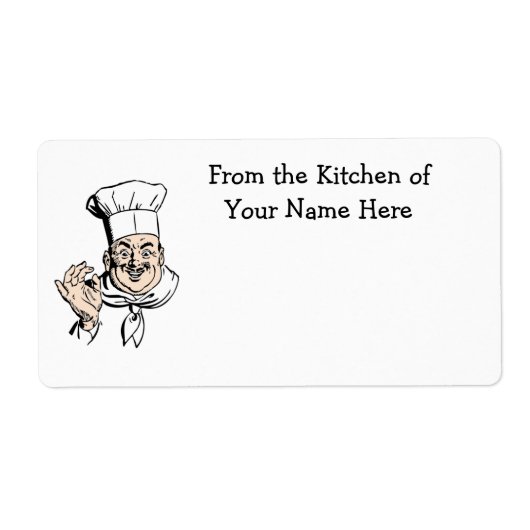 Happy Chef Food Bakker Label (Voorkant)