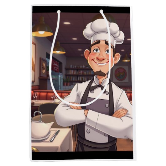 Happy Chef Medium Cadeauzakje (Voorkant)
