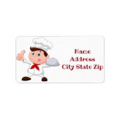**HAPPY CHEF'S** RETOURADRES LABEL (Voorkant)