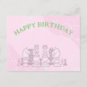 Happy Chess Birthday Briefkaart
