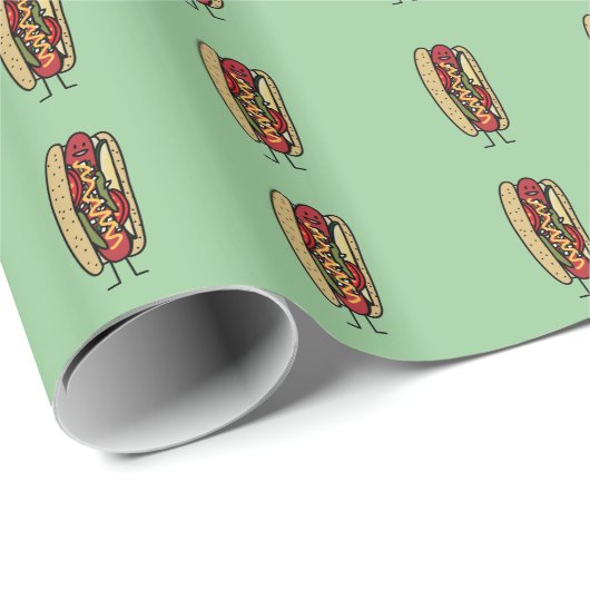 Happy Chicago Style Hot Dog Cadeaupapier (Rol Hoek)