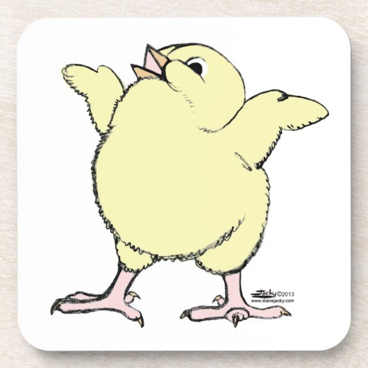 Happy Chick Drankjes Onderzetter (Voorkant)