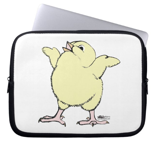 Happy Chick Laptop Sleeve (Voorkant)