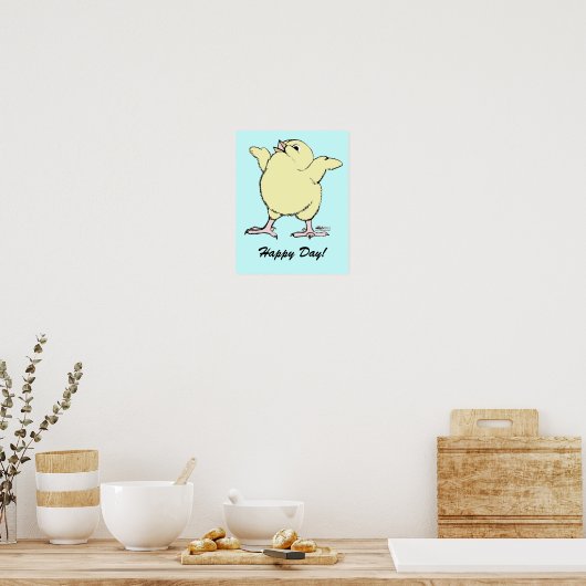 Happy Chick Poster (Keuken)