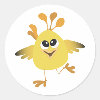 Happy Chick Ronde Sticker