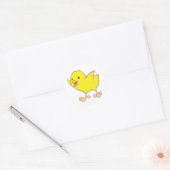 Happy Chick Ronde Sticker (Envelop)