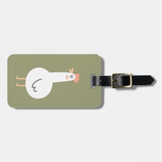 Happy Chicken Bagagelabel (Voorkant horizontaal)