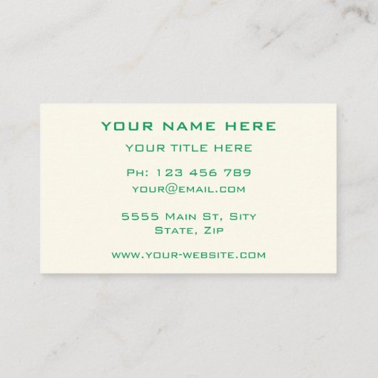 Happy Chicken Boerderij Funny Business Card Templa Visitekaartje (Achterkant)