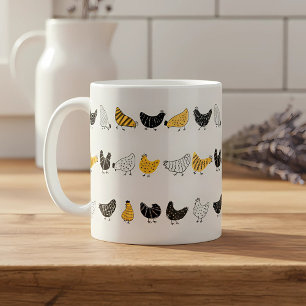 Happy Chicken Country Boerderij Animal Pattern Koffiemok