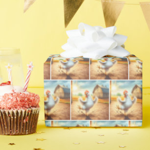 Happy Chicken Dancing Cadeaupapier