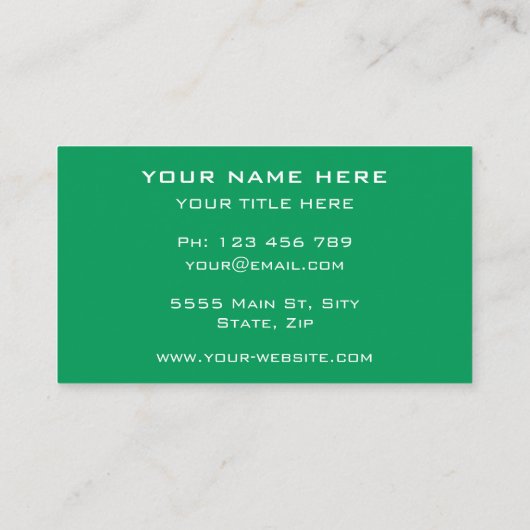 Happy Chicken Funny Visitekaartjes van je eigen on (Achterkant)