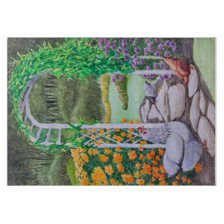 Happy Chicken Garden Snijplank