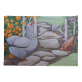 Happy Chicken Park Kussensloop (Achterkant)