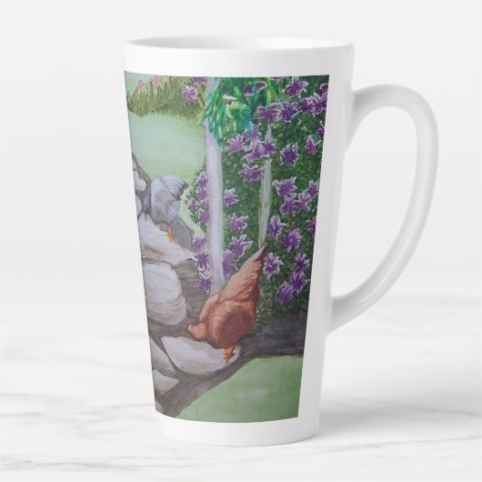 Happy Chicken Park Latte Mok (Rechts)