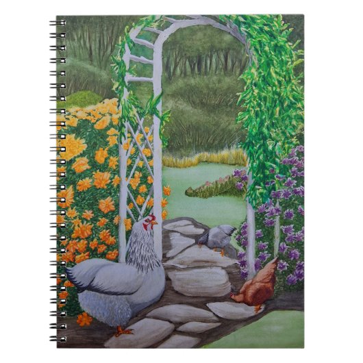 Happy Chicken Park Notitieboek (Voorkant)