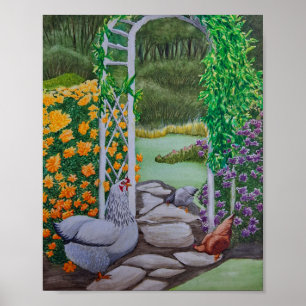 Happy Chicken Park Poster
