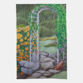 Happy Chicken Park Theedoek (Verticaal)