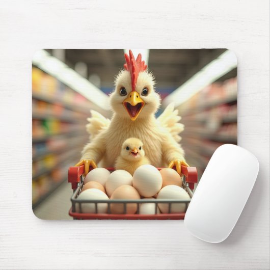 Happy Chicken Shopper Muismat (Met muis)