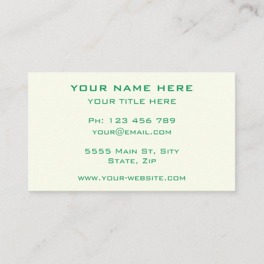 Happy Chickens Boerderij Fun Farmers Visitekaartje (Achterkant)