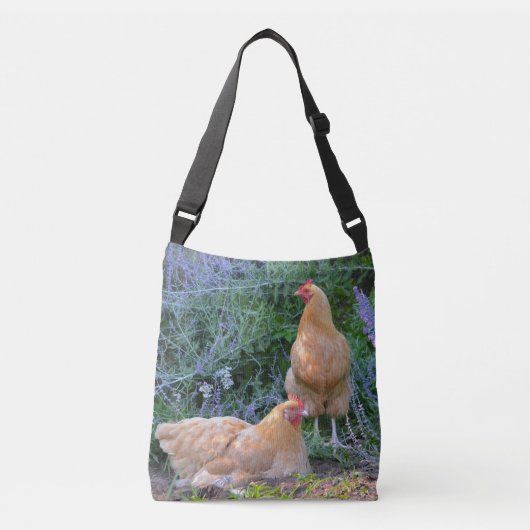 Happy Chickens Crossbody Tas (Voorkant)
