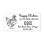 Happy Chickens Ei Carton Stempel (Afrduk)