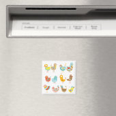Happy Chickens Magneet (Insitu (Vaatwasser))