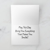 Happy Chihuahua Birthday Kaart (Binnen)