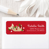 Happy Chihuahua Kerstlama Red Etiket (Insitu)