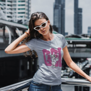Happy Child met Bunny Cartoon T-shirt