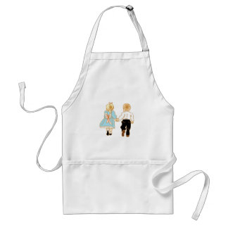 Happy Childhood Memories Holding Hands Standaard Schort