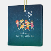 Happy Children Keramisch Ornament (Links)