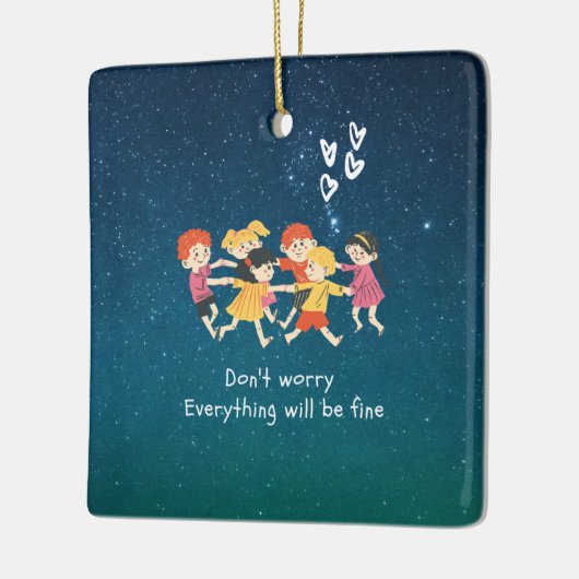 Happy Children Keramisch Ornament (Links)