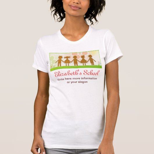 Happy Children Leuke T-shirt ontwerp (Voorkant)
