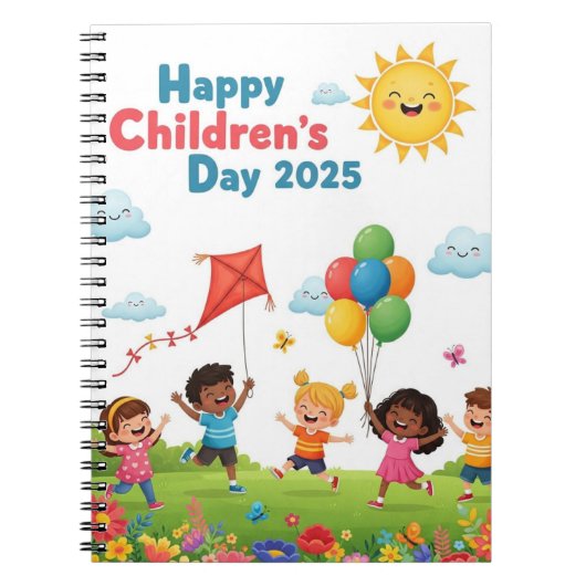 Happy Children’s Day 2025 Notebook Notitieboek (Voorkant)