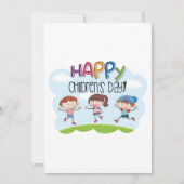 Happy Childrens Dag Kaart (Voorkant)