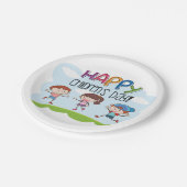 Happy Childrens Dag Papieren Bordje (Gekanteld)