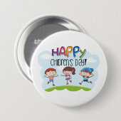 Happy Childrens Day Kids Celebration Ronde Button 7,6 Cm (Voorkant /achterkant)