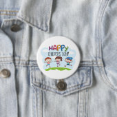 Happy Childrens Day Kids Celebration Ronde Button 7,6 Cm (In situ)