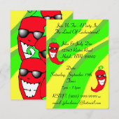 Happy Chiles Pepper Ristra Chili peppers NM met th Kaart (Voorkant / Achterkant)