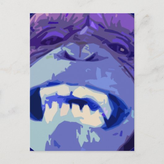 Happy Chimp aap briefkaart (Voorkant)