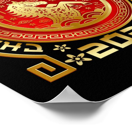 Happy Chinese Lunar New Year 2026 Zodiac Year Of T Poster (Hoek)