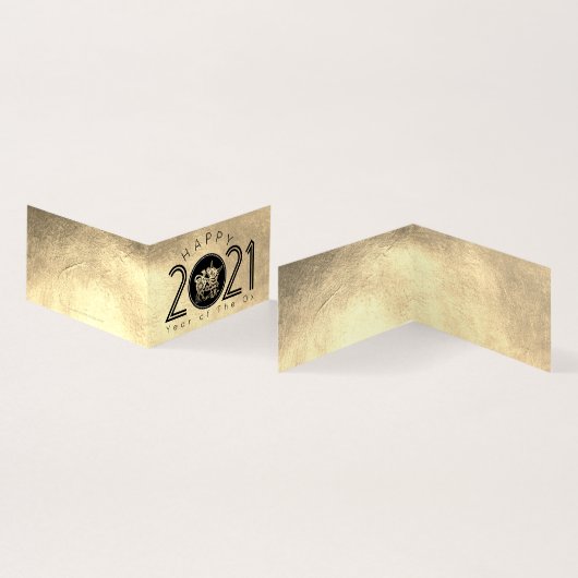Happy Chinese Metal Ox New Year 2021 pack FC Kaart (Binnen en buitenkant)